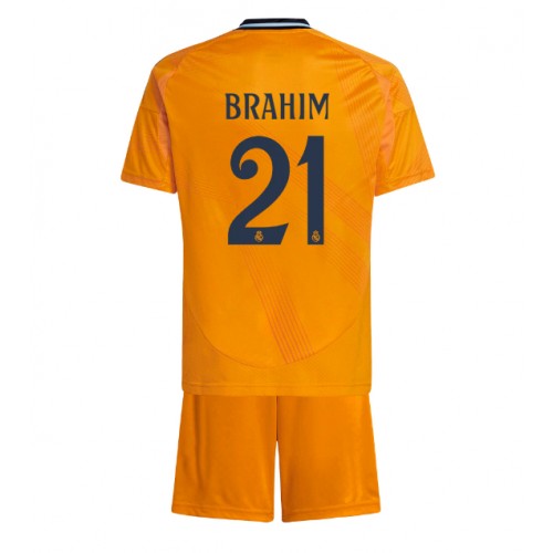 Real Madrid Brahim Diaz #21 Gostujuci Dres za djecu 2024-25 Kratak Rukav (+ Kratke hlače)